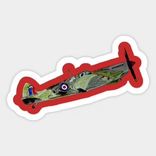 Spitfire aircraft Sticker